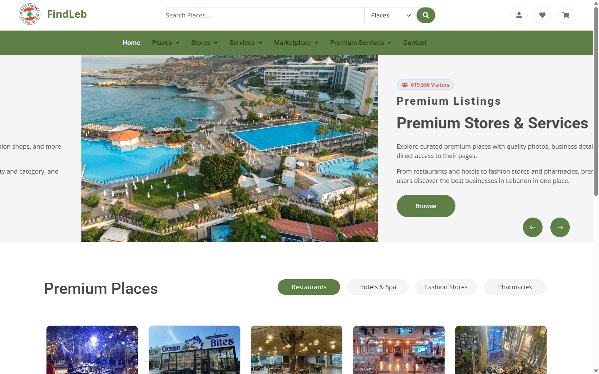 FindLeb website screenshot